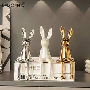 Long-Eared Sitting Rabbit Room Ornaments