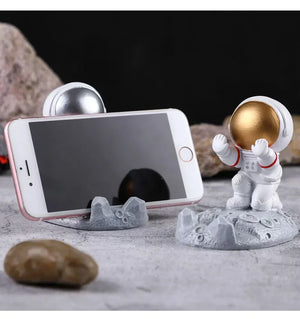 Astronauts Mobile Phone Stand Holder Ornaments