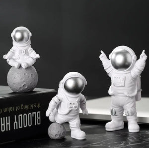 Astronaut Figure Statue Spaceman Sculpture