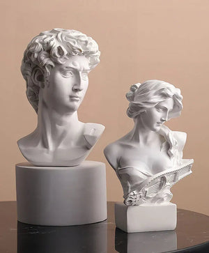 Resin Head Bust Sculpture Figurine