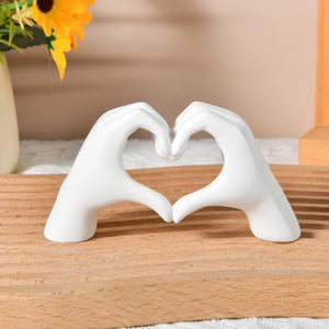 Heart Hand Statue Living Room Decoration