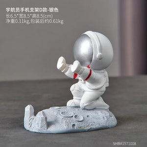 Astronauts Mobile Phone Stand Holder Ornaments