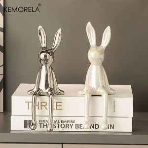 Long-Eared Sitting Rabbit Room Ornaments