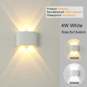 LED Wall Sconces Modern Indoor Outdoor Lamp