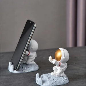 Astronauts Mobile Phone Stand Holder Ornaments