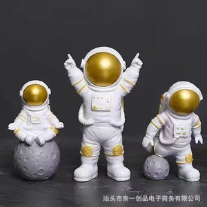 Astronaut Figure Statue Spaceman Sculpture