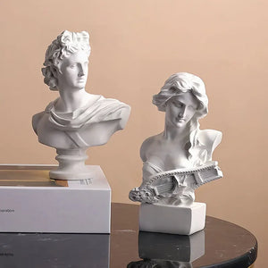 Resin Head Bust Sculpture Figurine