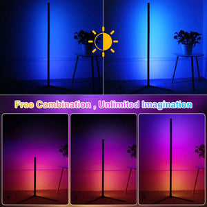 RGB LED Corner Floor Lamp