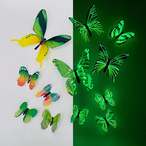 3D Luminous Butterfly Creative Wall Sticker