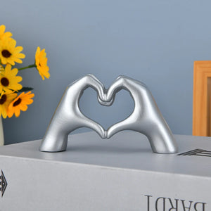 Heart Hand Statue Living Room Decoration