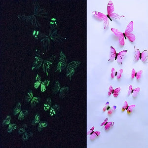 3D Luminous Butterfly Creative Wall Sticker