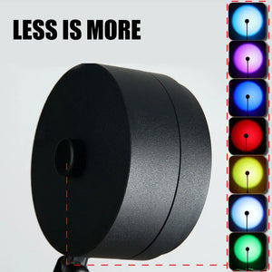 LED Rainbow Neon Night Light Projector