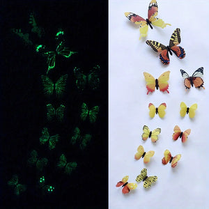 3D Luminous Butterfly Creative Wall Sticker